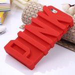 3D P Letter Soft Silicone Case for iPhone 5 5s SE