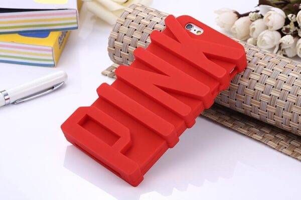 3D P Letter Soft Silicone Case for iPhone 5 5s SE