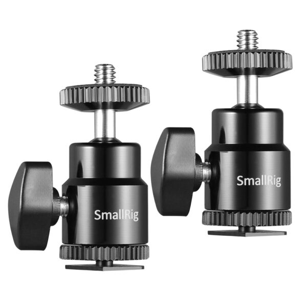 SmallRig 1/4" Camera Hot shoe Mount with Additional 1/4" Screw