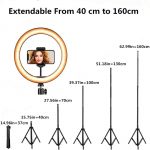 Studio Ring Lamp 26cm Selfie Ring Light with Tripod Camera