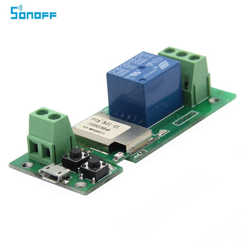 SONOFF USB 5V DIY 1 Channel Jog Inching Self-locking WIFI Wireless Smart Home Switch APP Remote Control Module for IOS/Android
