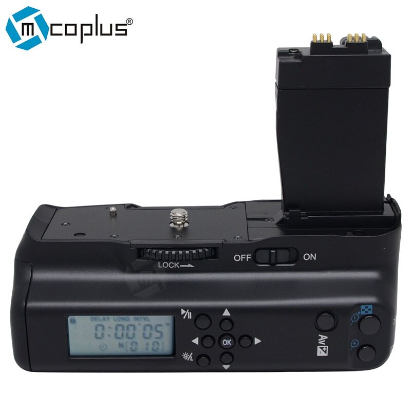 Mcoplus BG-550DL LCD Timer Vertical Battery Grip for Canon EOS 550D 600D 650D 700D/ Rebel T2i T3i T4i T5i SLR Digital Camera