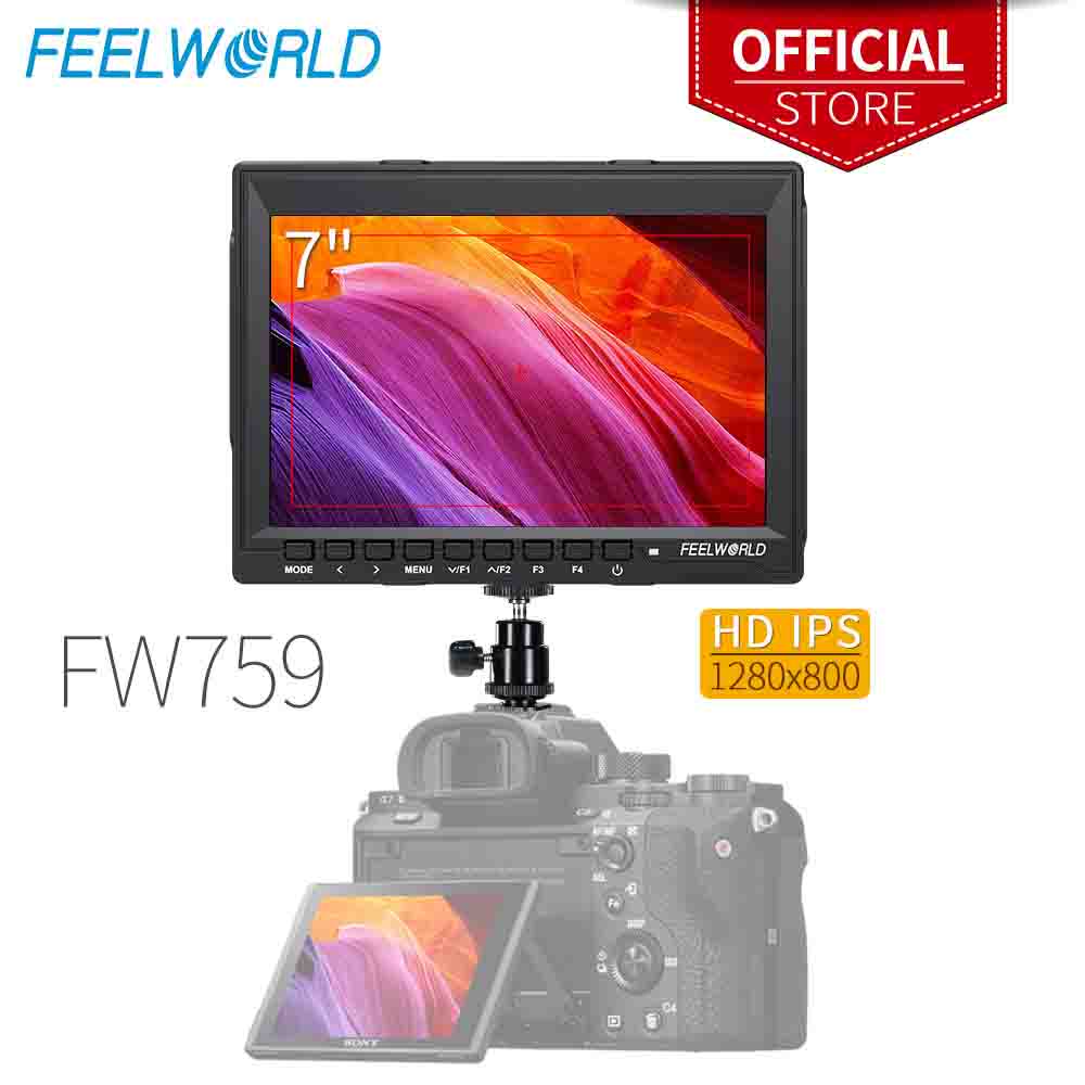 Feelworld FW759 7 Inch IPS 1280x800 Camera Field DSLR Video Monitor