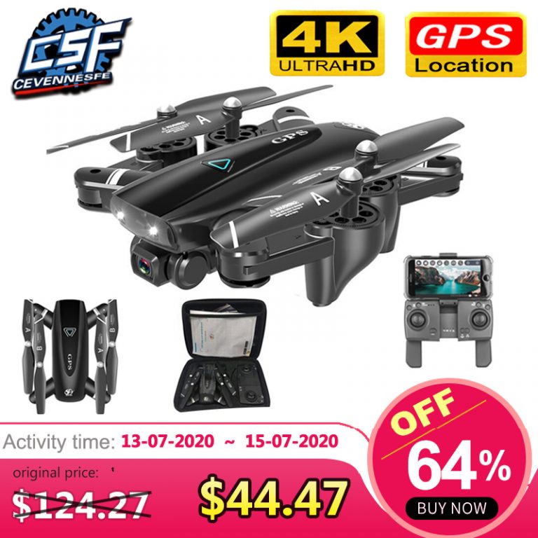 S167 GPS Drone With Camera 5G RC Quadcopter Drones HD 4K WIFI FPV Foldable Off-Point Flying Photos Video Dron Helicopter Toy