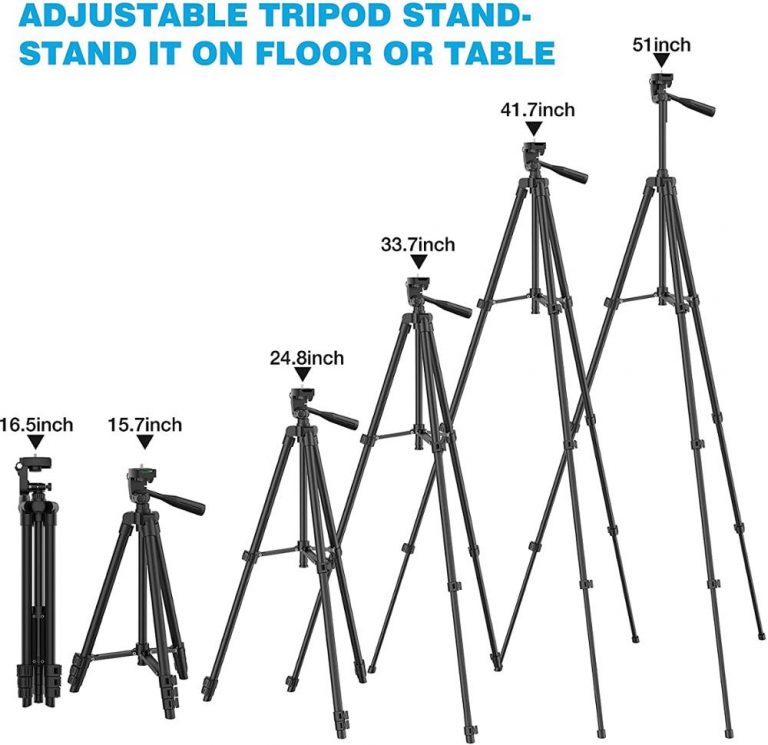 Extendable Tripod Stand & Flexible Phone Holder