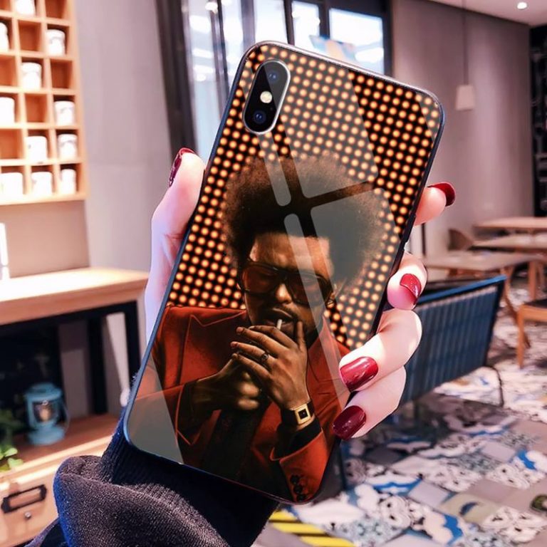 CUTEWANAN The Weeknd After Hours DIY Luxury Phone Case Tempered Glass