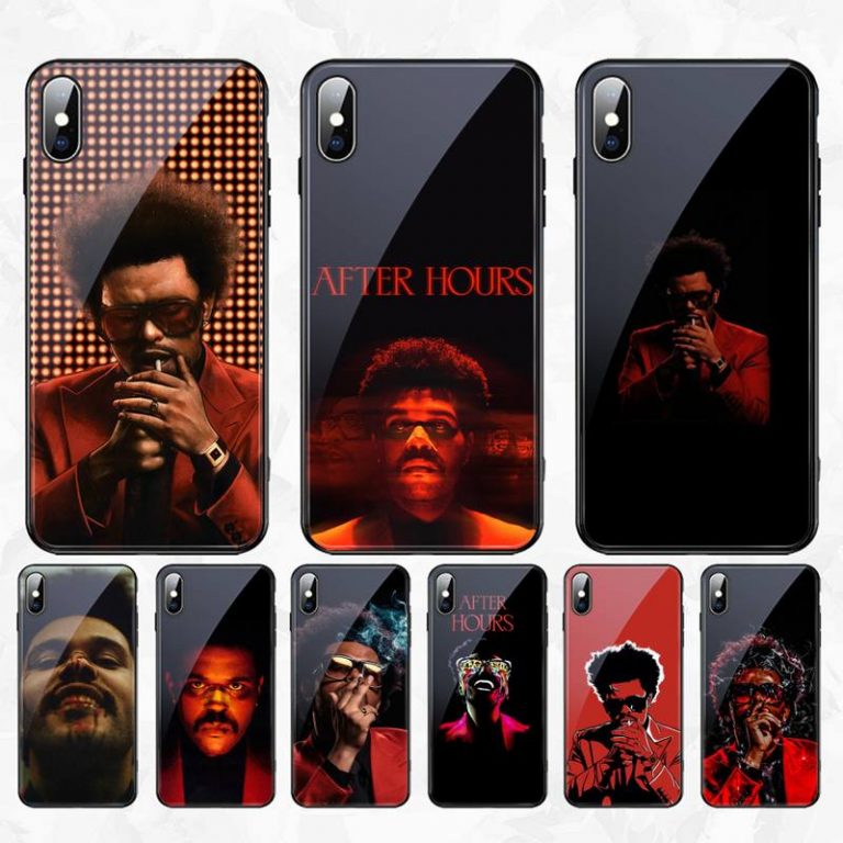 CUTEWANAN The Weeknd After Hours DIY Luxury Phone Case Tempered Glass