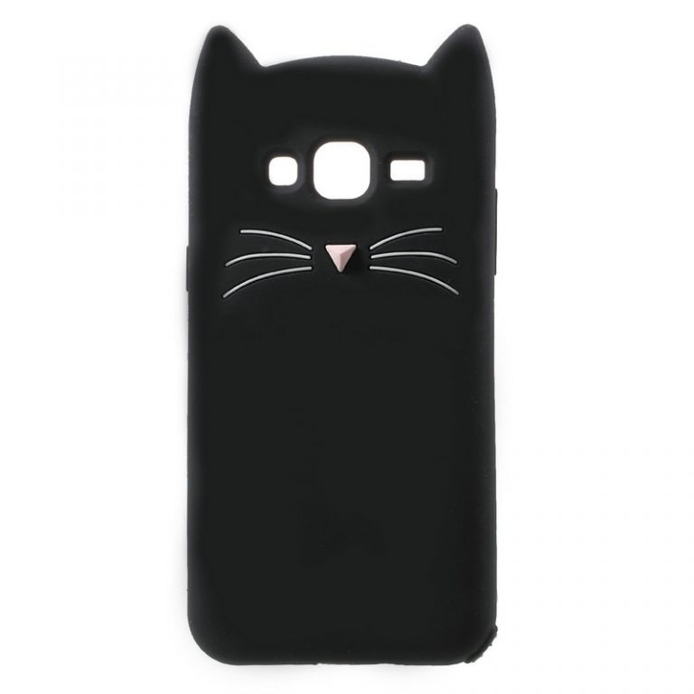 Cartoon Beard Cat Silicone Soft Phone Case For Samsung Galaxy