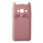 Cartoon Beard Cat Silicone Soft Phone Case For Samsung Galaxy