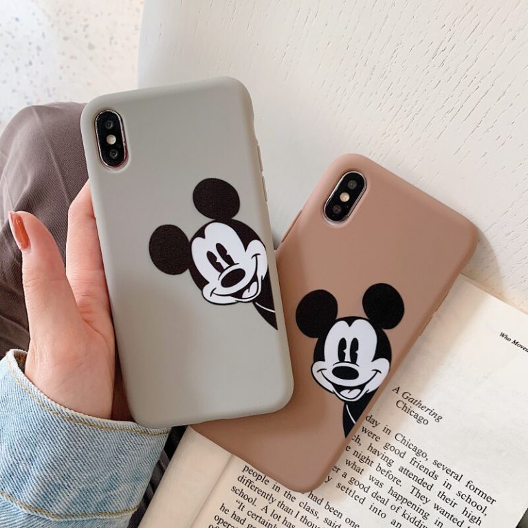 Cartoon Boy Mouse Matte Mobile Phone Cases For iphone X XR XS Max 6 6s Plus 7 8 Plus Shell Soft TPU Cute Case Cover Fundas Capa