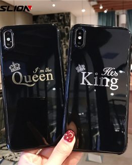 USLION Cartoon Crown Phone Case: Stylish Protection for iPhone 👑