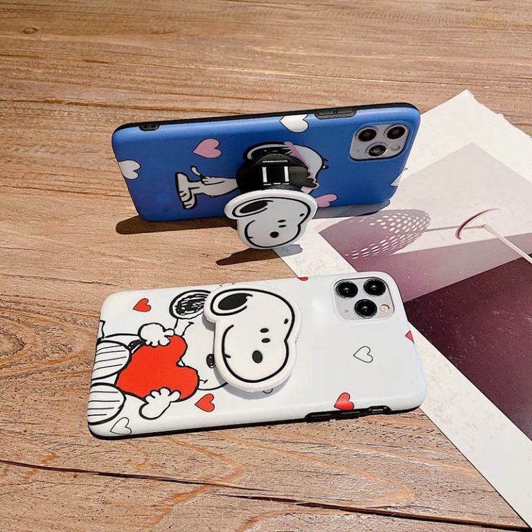 Cartoon Dog Love Heart Phone Case - Protect Your iPhone with Style
