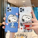 Cartoon Dog Love Heart Phone Case - Protect Your iPhone with Style