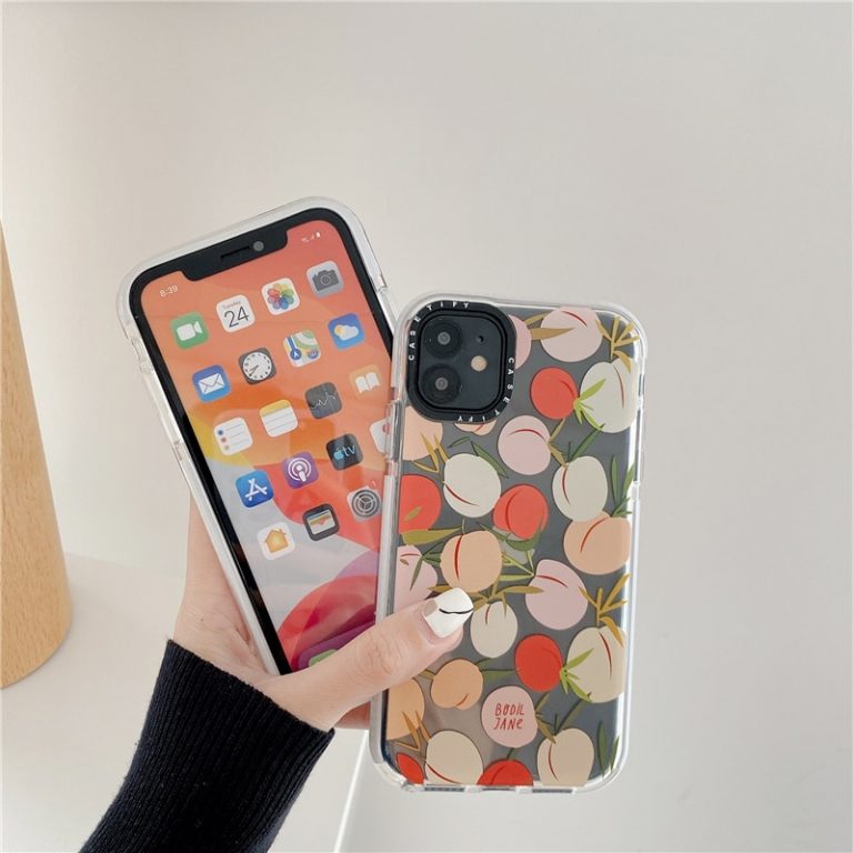 Cartoon Honey Peach Soft Phone Case for iPhone 11