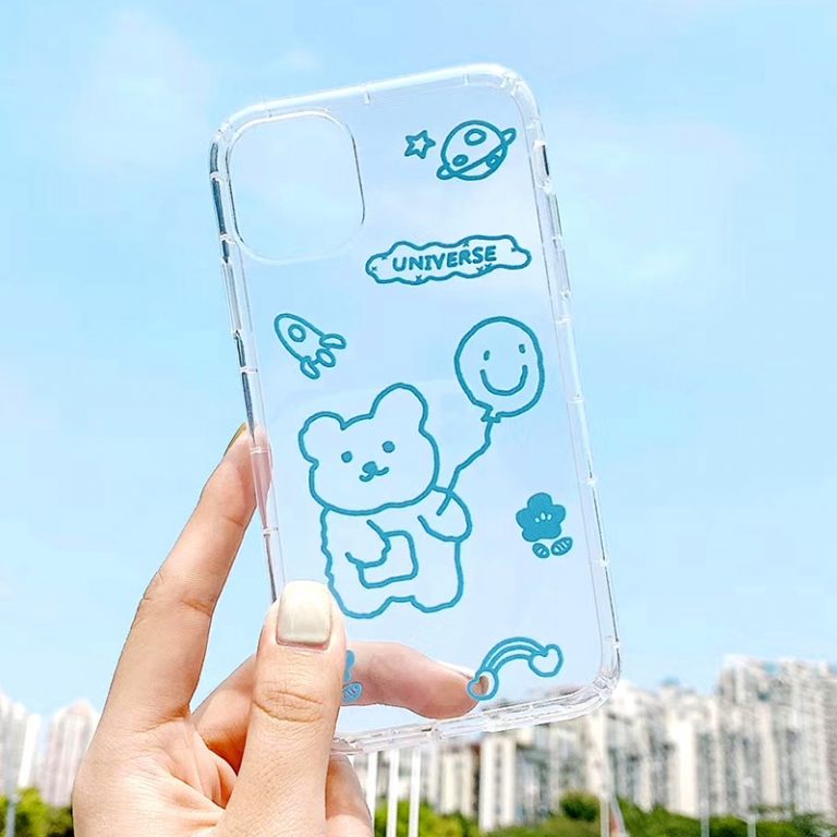 Cartoon Transparent Phone Case For iphone 11 pro max Cute Cartoon Transparent Phone Case for iPhone - Fun & Functional Protection! ??