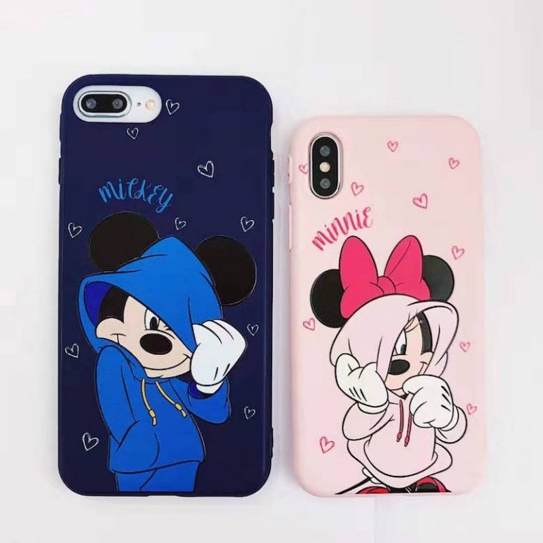Cartoon trend Mickey Mini mobile case for iPhone Mickey & Minnie Love Couple iPhone Case - Stylish Protection for Your iPhone