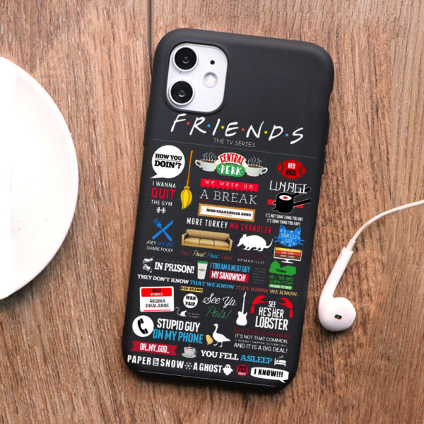 Clip Art Friends TV Show Phone case For iPhone Cartoon Friends TV Show Phone Case: Fun Protection for iPhone Models