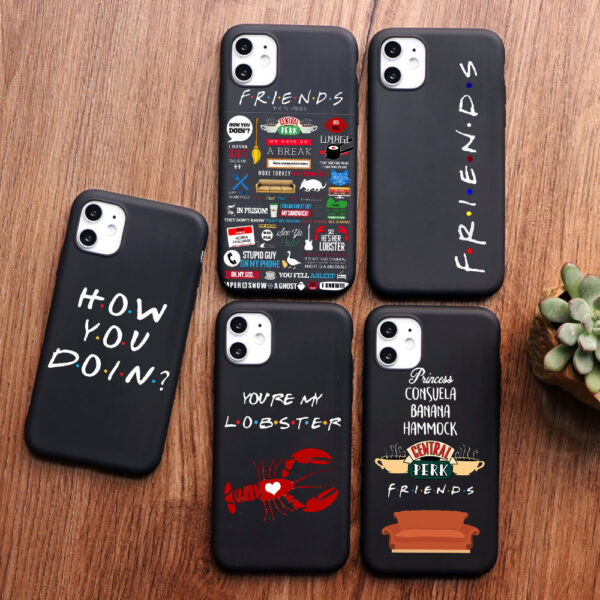 Clip Art Friends TV Show Phone case For iPhone Cartoon Friends TV Show Phone Case: Fun Protection for iPhone Models