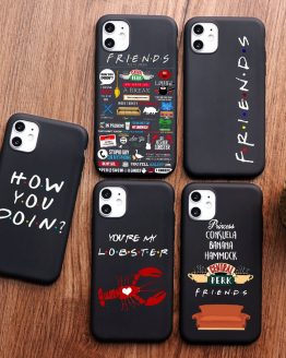 PUNQZY Cartoon funny Clip Art Friends TV Show Phone case For iPhone 11 pro MAX 6 8 7 Plus 5 5s X XS MAX TPU for iphone XR case