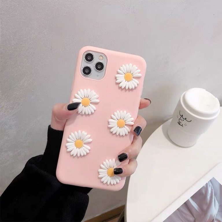 Cute 3D Daisy Soft Phone Case For Samsung A01 A11 A10