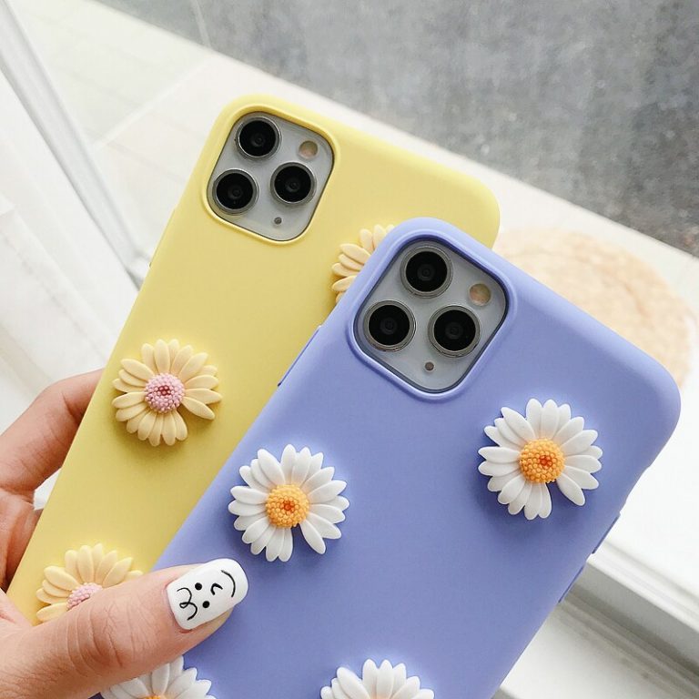 Cute 3D Daisy Soft Phone Case For Samsung A01 A11 A10