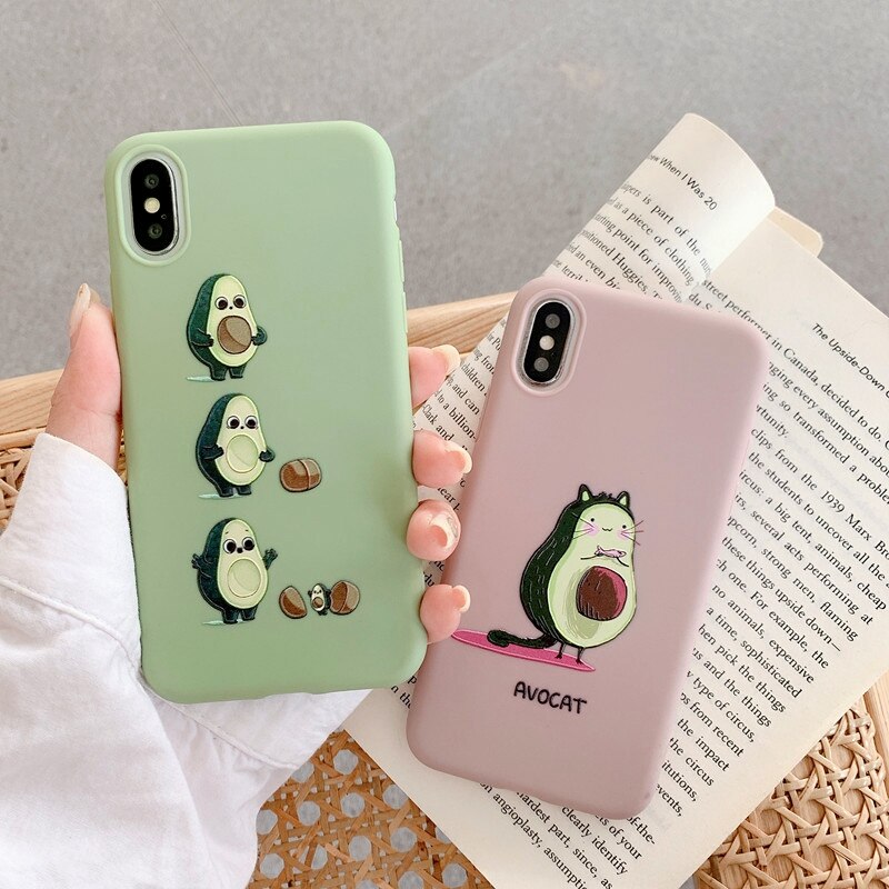Cute Cartoon Soft Silicone Phone Case For Etui iPhone 11 Pro Max 6 6S 7 8 Plus XR XS Max SE 2020 Soft Silicone Back Cover Coque