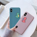 JAMULAR Cartoon Dinosaur Phone Case For iPhone 7 11 Pro X XS