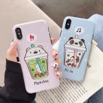 Jamular Milk Tea Bears Silicone Phone Case for IPhone