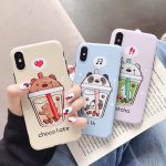 Jamular Milk Tea Bears Silicone Phone Case for IPhone