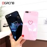 Lovely Heart Painted Phone Case For iphone X Xs max Xr Case Fashion Couples Soft TPU Cover Cases For iphone 6 6s 7 8 Plus Case