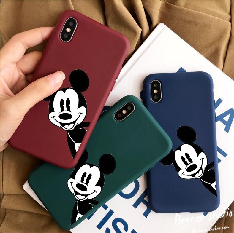 Cartoon Mickey Soft Phone Case For iPhone XS MAX XR X 7 6 6S 8 Plus Silicone Candy Tpu Case For iPhone 11 Pro Cover
