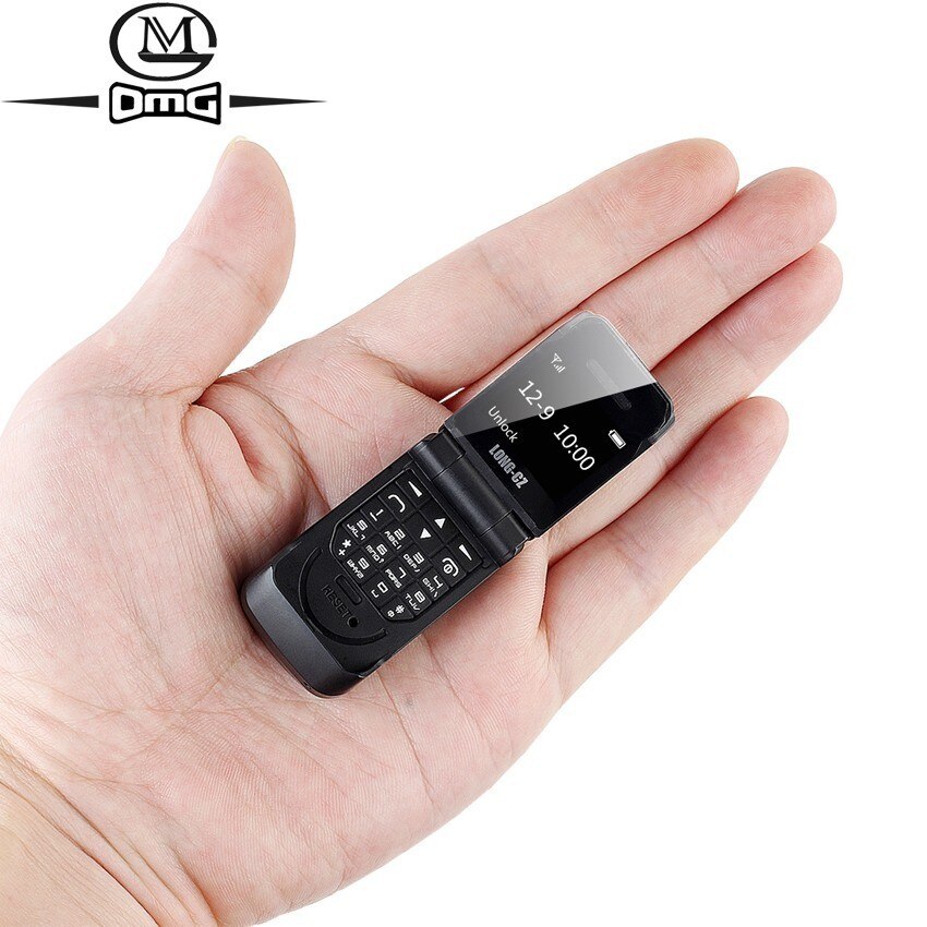 small mini clamshell Flip mobile phone button Bluetooth Dialer Magic Voice Handsfree Earphone Single sim LONG-CZ J9 GSM