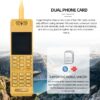 Step Back in Time with the Retro Mobile Phone - Loud Speaker, Bright Flashlight, Powerbank, Classic Design