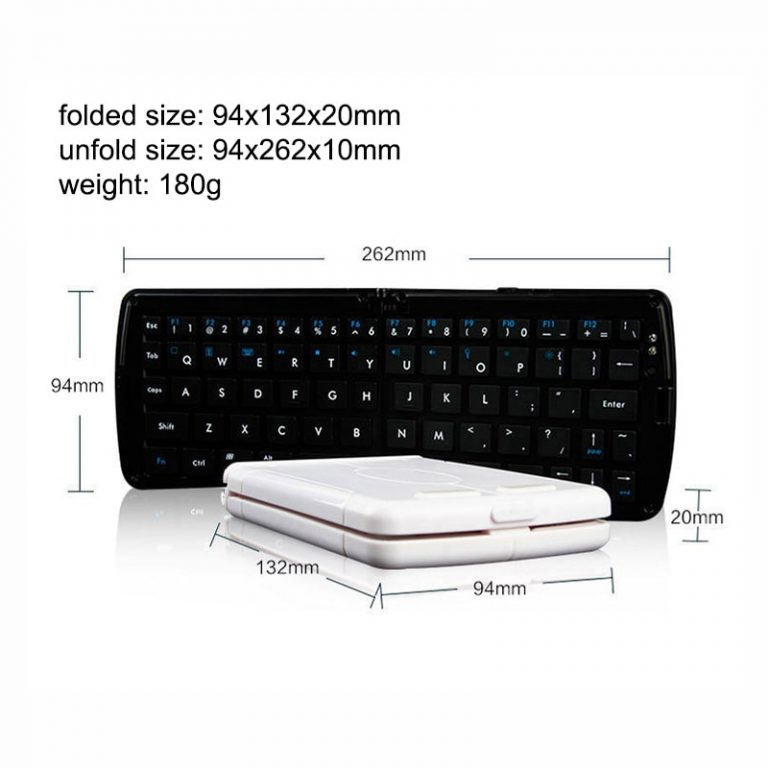 Bluetooth Foldable Mini Keyboard for Mobile Phone Tablet