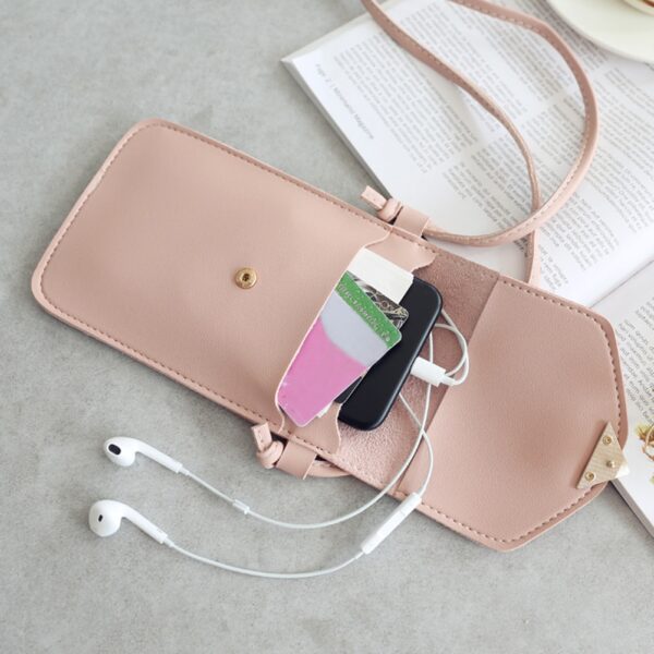 Fashion Touch Screen, Mobile Phone Purse, PU Leather Shoulder Bag