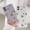 Cute small Blue Butterfly Shockproof Phone Case For iphone