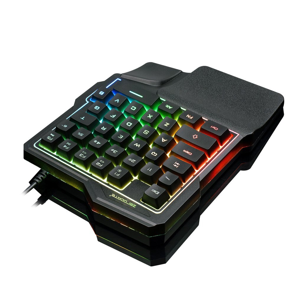 K7 One-handed Mechanical Feel 35-key Light Tablet Keyboard
