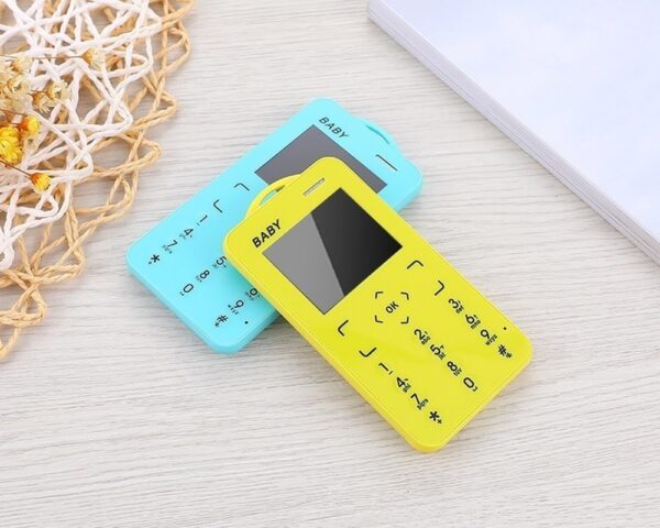 Baby Small Mobile Phone 1.8" Ultra Thin Card Pocket Student Kids