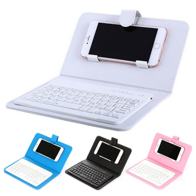 4 Colors Portable PU Leather Wireless Keyboard Case for iPhone Protective Mobile Phone with Bluetooth Keyboard For IPhone 3 4 Colors Portable PU Leather Wireless Keyboard Case