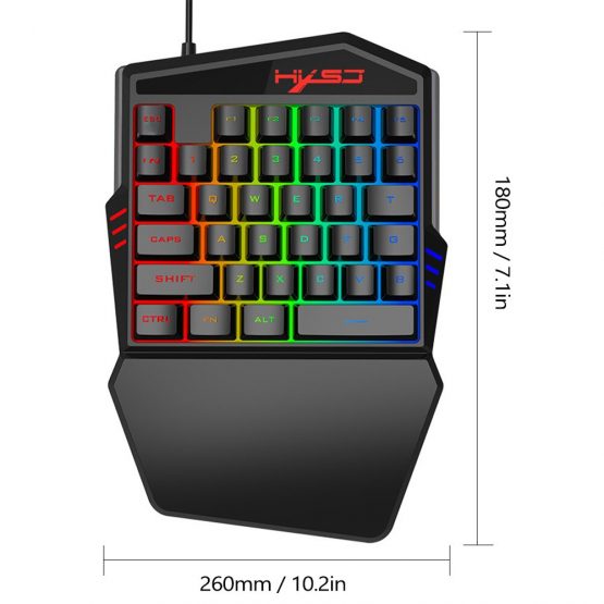 35 Buttons Gaming Keyboard Mechanical, Keyboard Backlight Gaming - Image 4