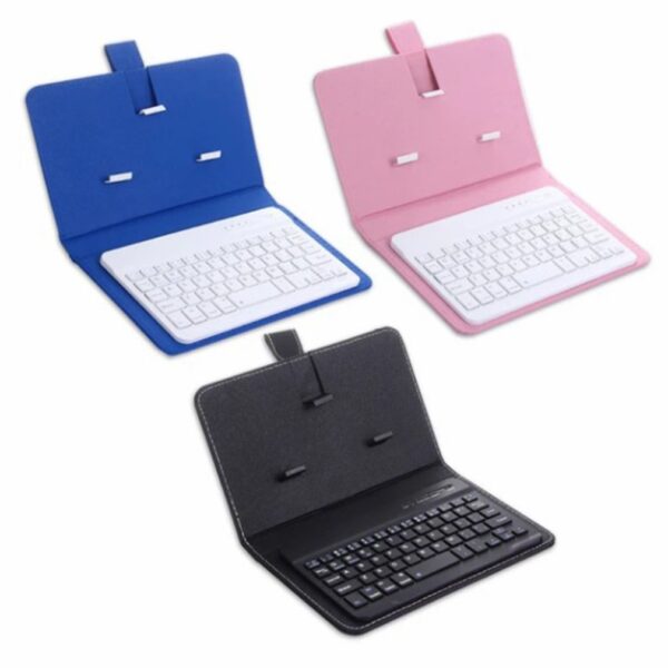 Portable PU Leather Wireless Keyboard Case for iPhone