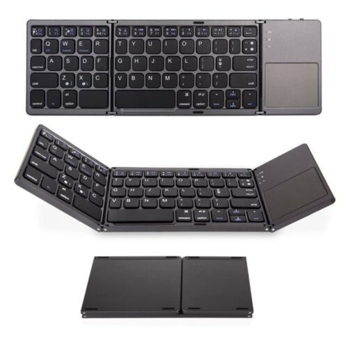 Bluetooth Foldable Wireless Keypad with Touchpad