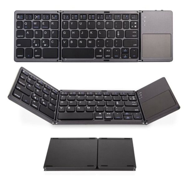Bluetooth Foldable Wireless Keypad with Touchpad