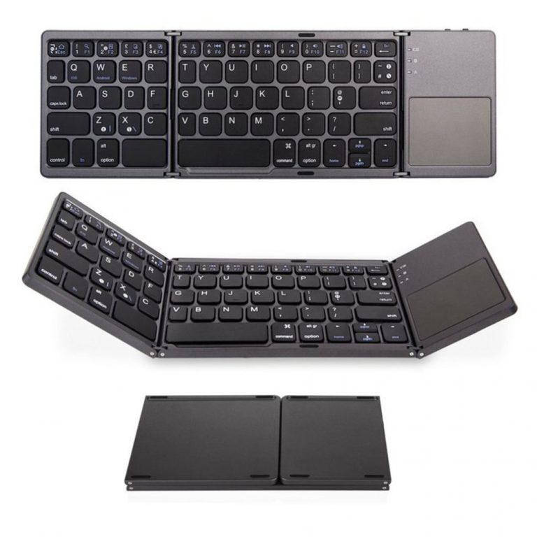 Bluetooth Foldable Wireless Keypad with Touchpad