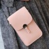 2020 New Solid Color Ladies Touch Screen Mobile Phone Bag