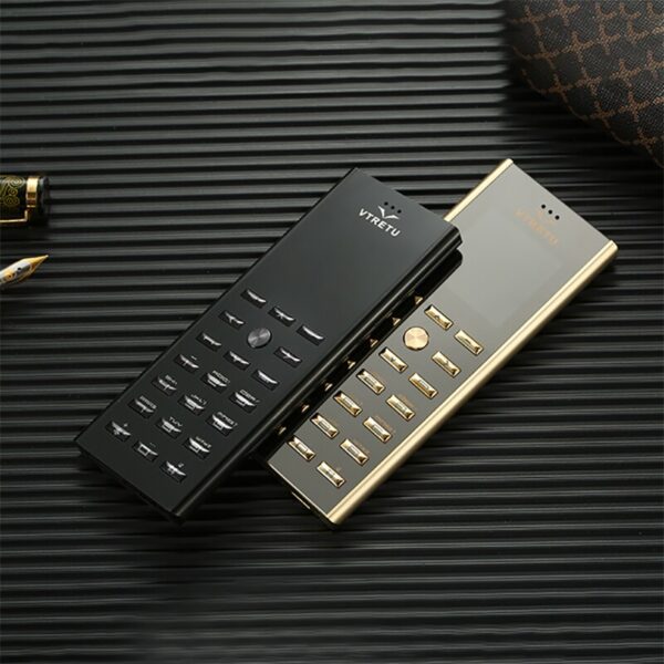 MAFAM Slim Small, Mini Credit Card, Luxury Metal Body Dual SIM