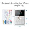 iFcane E1 FM Radio MP3 Vibration Bluetooth Ultra thin