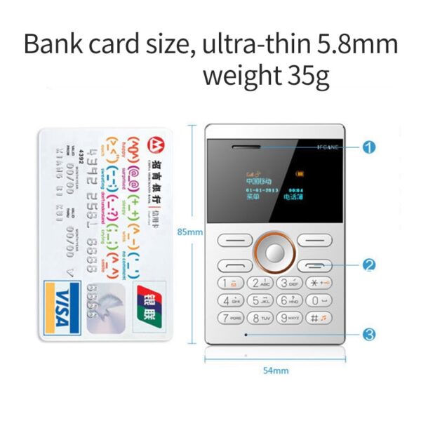 iFcane E1 FM Radio MP3 Vibration Bluetooth Ultra thin