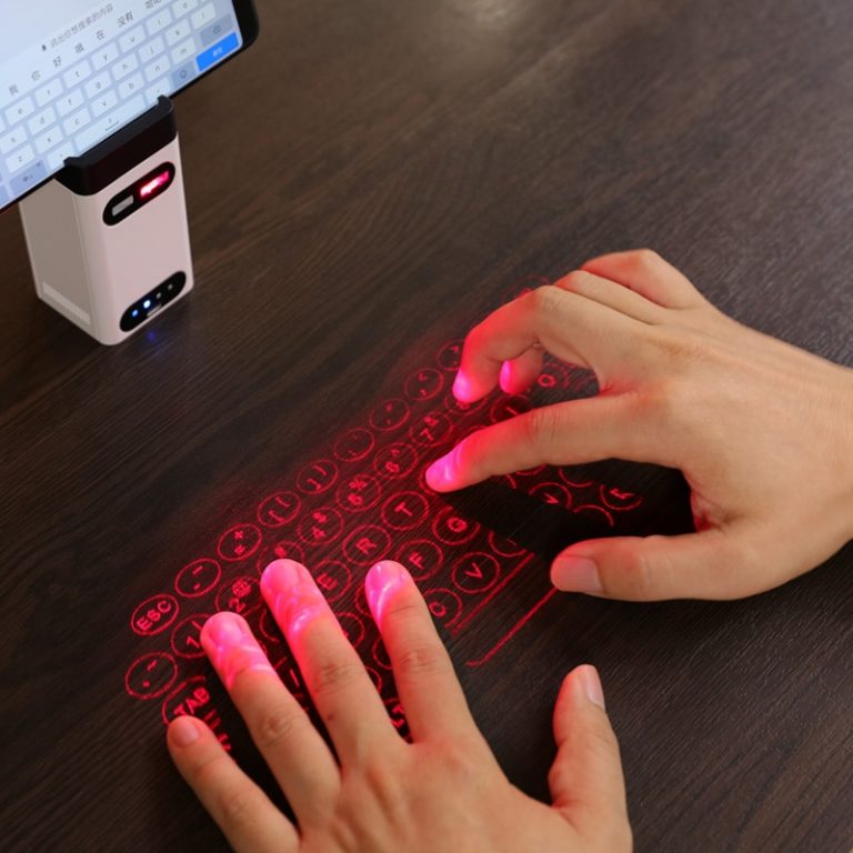 Bluetooth Wireless Virtual Laser Keyboard mobile phone holder