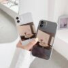 INS simple retro design small flower oil painting fresh phone case
